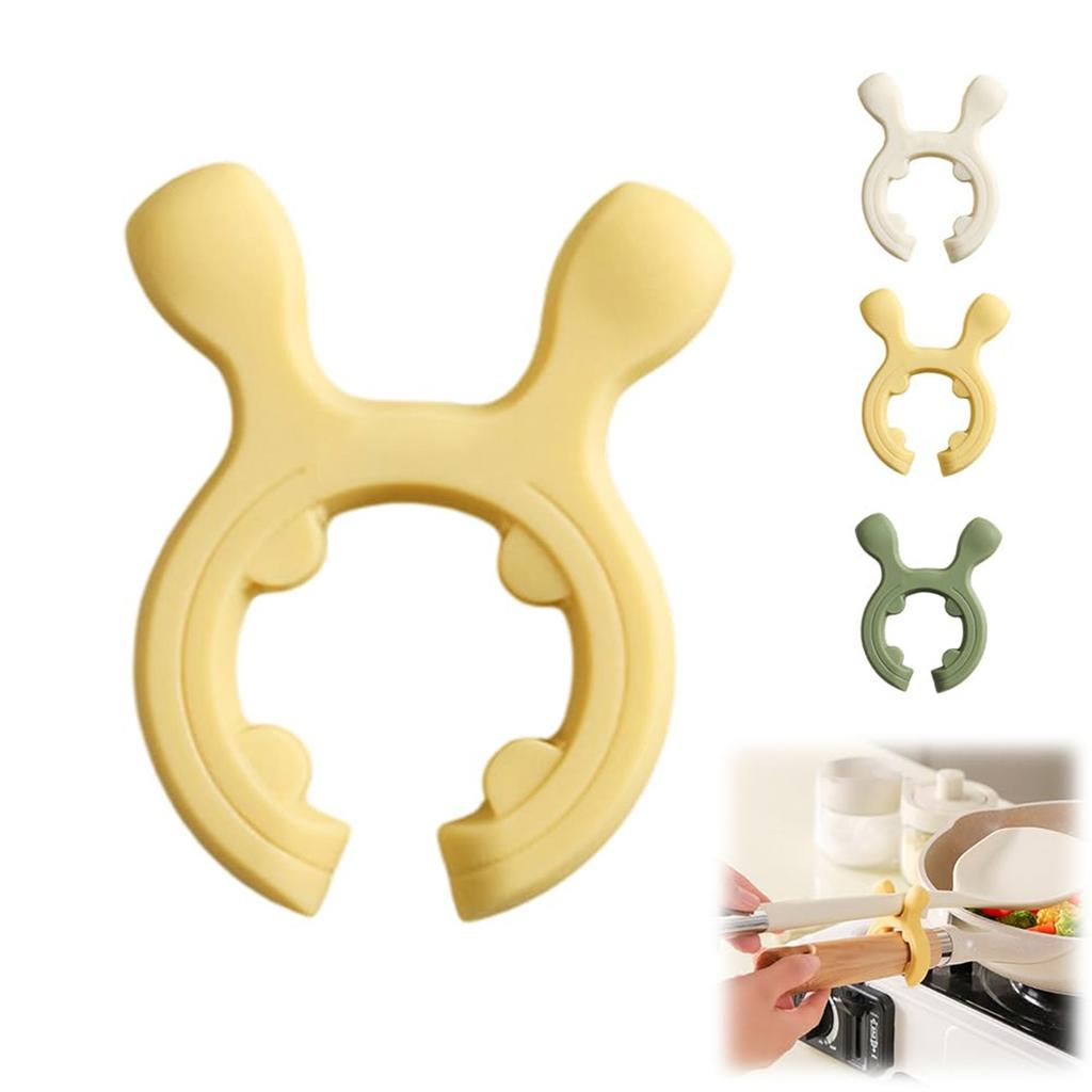 Multifunction Silicone Pot Handle Spatula Rack, Non- Spoon Holder Stove Organizer Kitchen Gadgets, Steam Releaser, Utensil Scalding Pot Clip