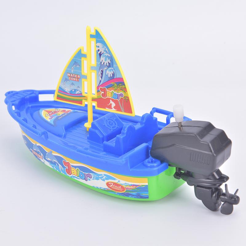 1Pc Speed Boat Ship Wind Up Toy Float In Water Kids Toys Children Boys Gifts