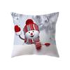 С Рождеством милый снеговик с принтом наволочка для дома, гостиной, украшения дивана, полиэстеровая подушка, наволочка