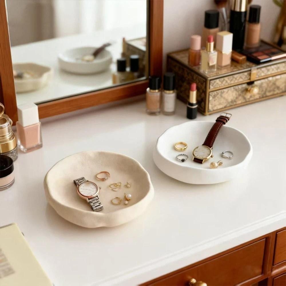 Necklace Jewelry Display Stand Rings Jewelry Display Rack Durable Ceramics Jewelry Tray Women