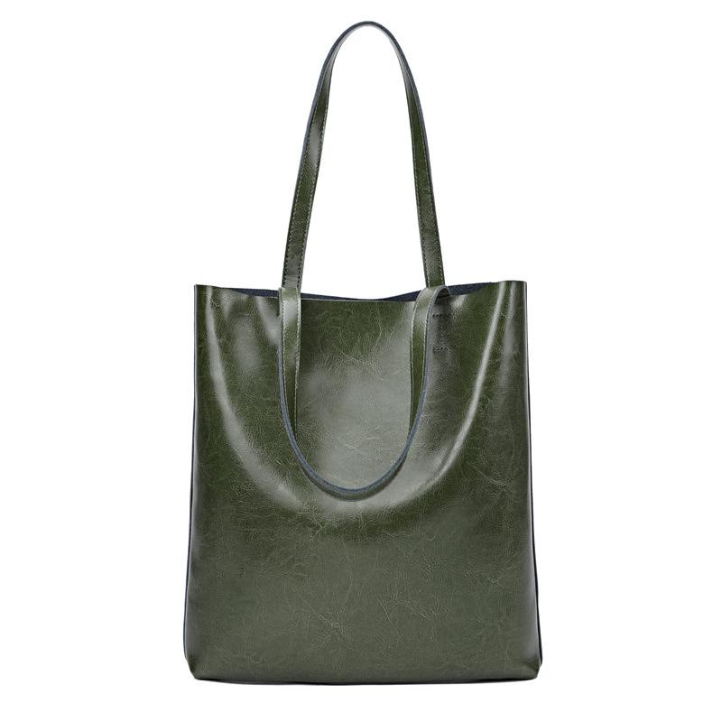 Сумка подмышку женская кожаная сумка на плечо коровья кожа минималистичный стиль большая вместимость женская для поездок на работу высококлассная сумка-тоут