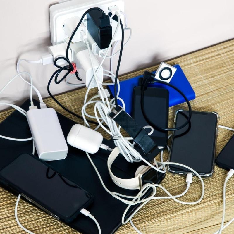 Европейские вилки Быстрое зарядное устройство USB C 20 Вт Встроенный светодиодный индикатор статуса зарядки Портативный дизайн Для использования с несколькими устройствами