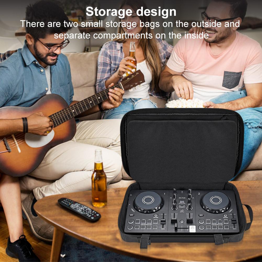 DJ Controller Case Protective Carry Case with Adjustable Shoulder Strap DJ Travel Carrying Bag for Hercules Inpulse 200/200 MK2