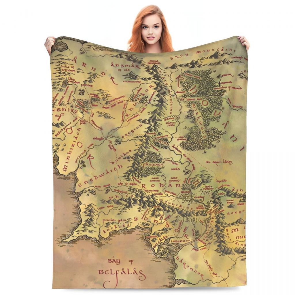 L-Lords Of The R-Rings Flannel Blanket Warm Throw Blanket for Bedroom Travel Office Fluffy Bedspread Sofa Bed Cover