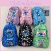 Stitch Cartoon Pattern Kids Backpack With Lightweight Nylon For School Education