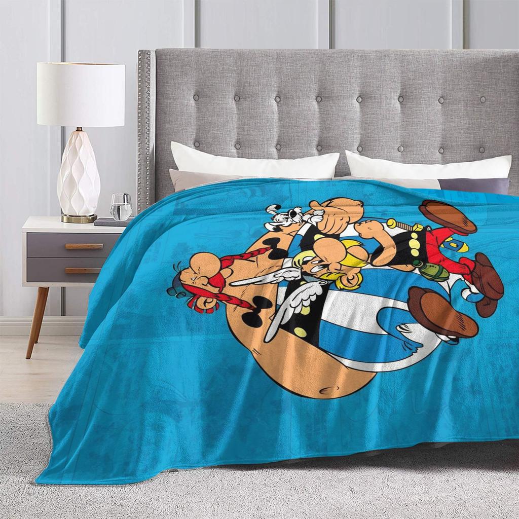 Asterix And Obelix Blanket Quality Super Soft  Throw Blanket Winter Picnic Home Decor Fashion Bedspread