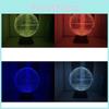 Star Wars Death Star 3d Led Night Light With Touch Control For Bedroom Decor