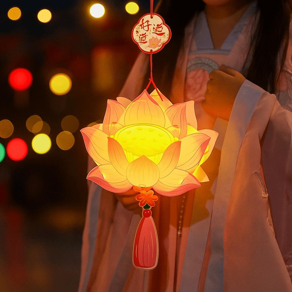 Ручная работа Фонарь-хурма Декоративный с кисточкой Благословение Ручной фонарь Светящиеся реквизиты Упаковка материалов Фонари-цветы Подарки