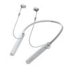 Sony Wireless Earphones WI-C400: Bluetooth Compatible, Up To 20 Hours of Continuous Playback, In-ear Type, with Microphone, 2017 Model, White, WI-C400