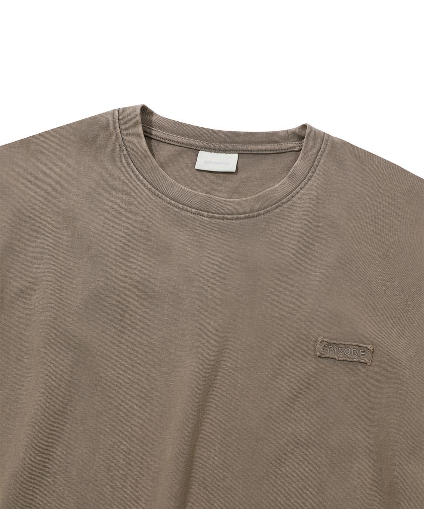 EPISODE UNTITLED Point Snap Washing T-Shirt_Brown