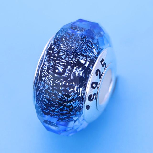 2023 Новый Оригинальный 100% Стерлингового Серебра 925 пробы Стеклянные Бусины Дерево Камень Муранский Цветок Подвески Подходит Браслет Diy Женские Ювелирные Изделия