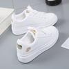 Women Casual Shoes New Spring White Sneakers Breathable Flower Lace-Up Women Sneakers Women Shoes Fashion Embroidered