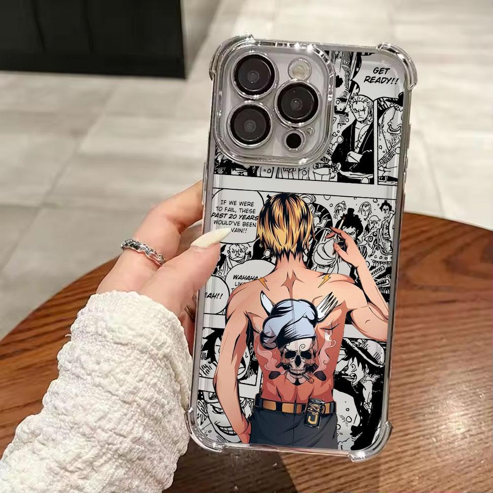 Аниме O-One Pieces Шанкс Мягкий Чехол Для iPhone 17 Pro 16 15 14 13 12 11 Pro Max Чехол 17 Plus 17E 16E 17Air Силиконовый Чехол для Телефона