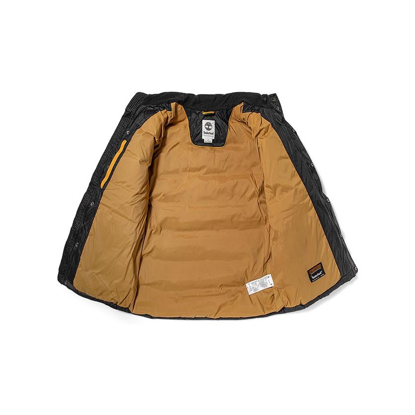 Timberland Однотонная повседневная теплая хлопковая куртка с воротником-стойкой, мужская куртка черного цвета A2EPB-001