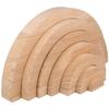 Decoration - Wooden Rainbow - 28 X 14 X 3 Cm - 7 Pieces - For Children's Room - Mixed