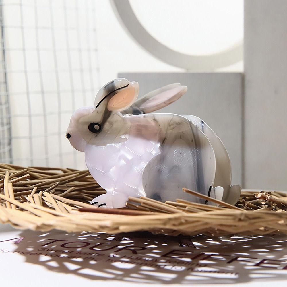 Holder Acetic Acid Women Hair Clips Korean Style Crab Clip Rabbit Hair Claw Hair Accessories