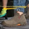 Устойчивая, дезодорирующая и антипроизводственная рабочая обувь, нескользящая на мужских строительных площадках, противоударная и противопрокольная на складах