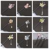 Chinese Style Pearl Hair Stick Tassel Hanfu Hair Stick Exquisite Flower Hair Stick  Girl