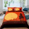 3pcs Bedding Set Texas Roadhouse Sunset Prnted Cozy Duvet Cover King Queen Twin Single Size Birthday Gift Boy Bedroom Decoration