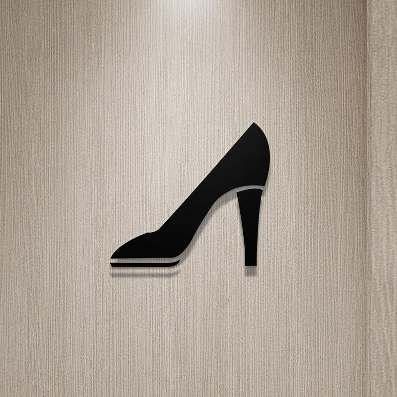 Торговые центры Офис Туалет Табличка Акриловая 3D Наклейка на дверь туалета Наклейка на стену Туалет Вывеска Арт Отель Домашний декор