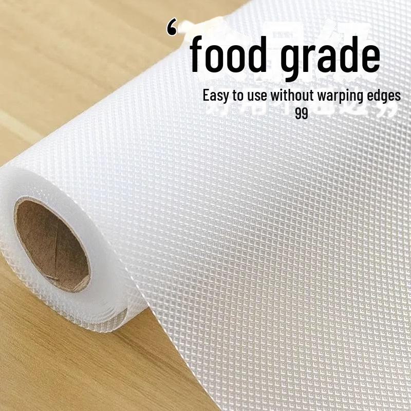 Waterproof & Oil-Proof Kitchen Drawer Liner: Food-Grade, Moisture & Mildew Resistant, Anti-Dirty Sticker for Cabinets & Wardrobes.