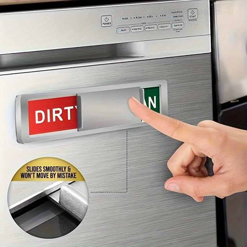 1 PCs Dishwasher Magnet Clean Dirty Sign for Dishwasher Or Refrigerator, Magnetic Clean Dirty Dishwasher Magnet Indicator Marker
