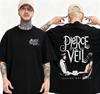 Мужская Хлопковая Футболка с Коротким Рукавом Pierce The Veil Selfish Machine Черная Летняя Хлопковая Рубашка Уличный Повседневный Тренд Y2k