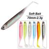 5PCS 7.5cm Fishing Soft Lures 9 Colors Floating Minnow Baits Vivid Artificial Lures  Fishing