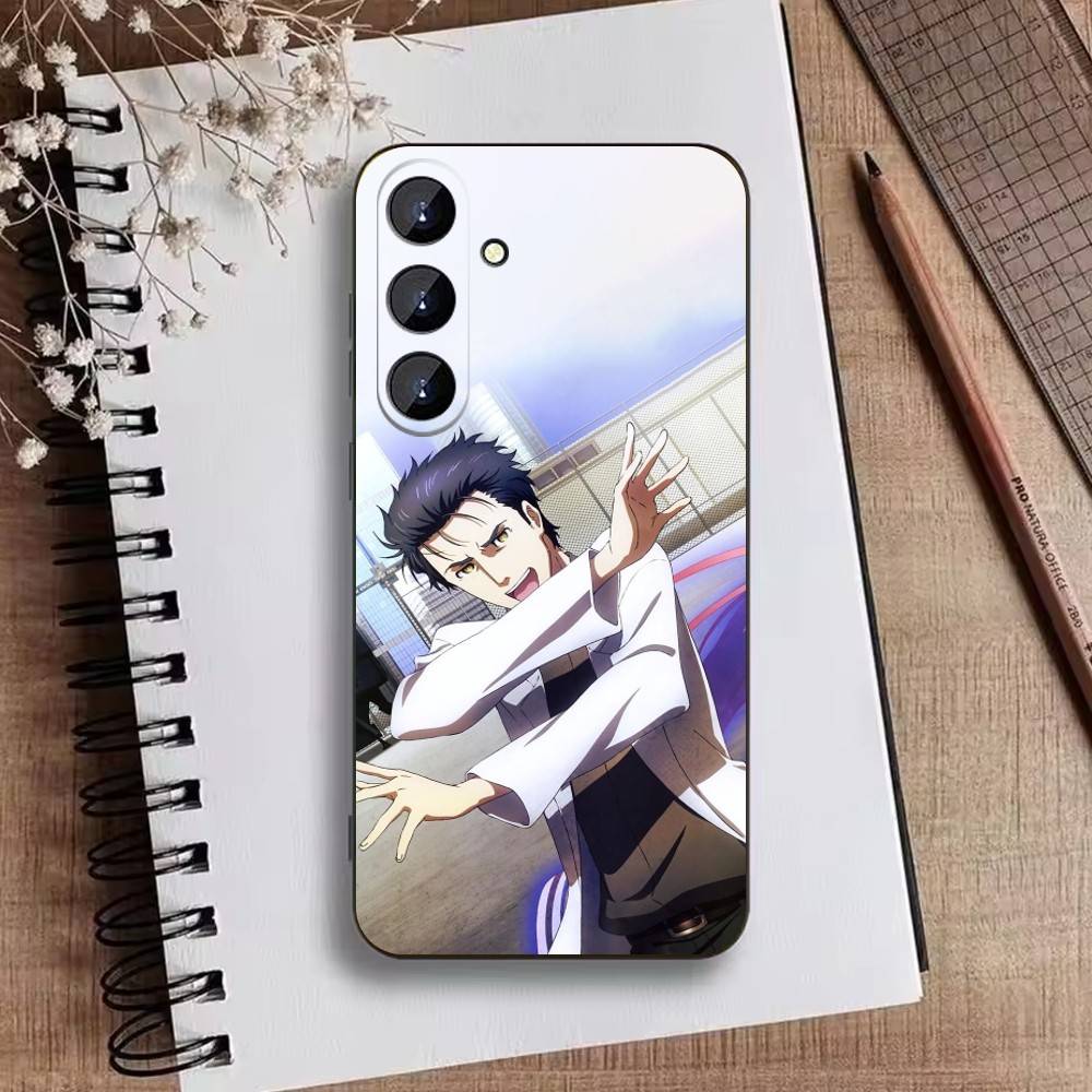 Чехол для телефона T-Rintaro Okabe STEINS DATE Для Samsung Galaxy A73,A72,A71,A70,A52,A51 Другие Мягкий Черный Чехол