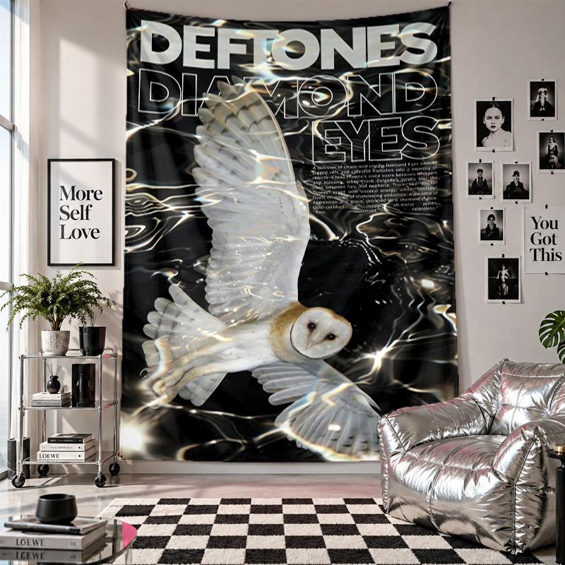 Настенный гобеленDeftones Арт Ткань для подвешивания Декоративный Фон Чехол для Украшения Комнаты