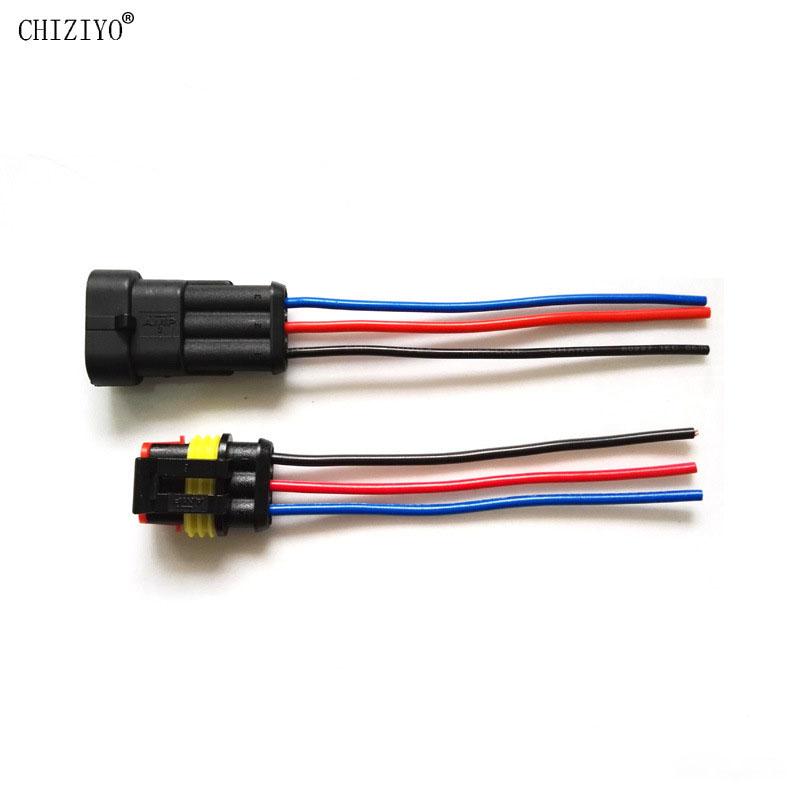 5 шт./лот 1,5 комплект 2/3/4/5/6 штырьковый женский мужской водонепроницаемый HID электрический провод кабель автомобильный разъем адаптер автомобильный штекер