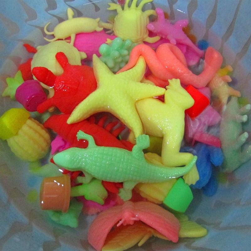 New 10pcs/lot Ocean Animal Growing Funny Toy Marine Biology Toys Sea Animals Toy