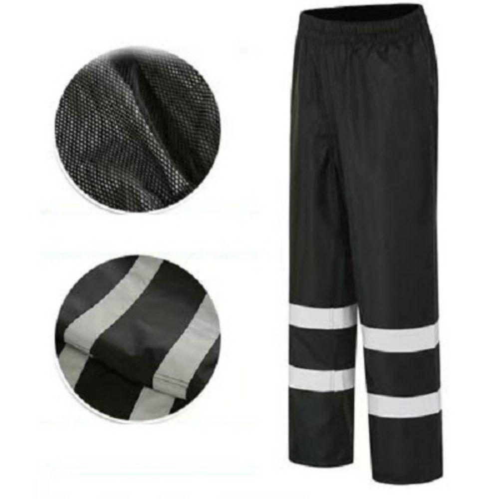 Oxford Reflective Rain Pants Double-layer Men's Cargo Pant Rain Hiking Trousers Riding Equipment