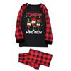 Family Christmas Plaid Pajama Set: Long-Sleeve T-Shirt & Pants
