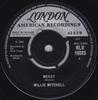 7-дюймовая пластинка WILLIE MITCHELL - Mercy HLU10085 London Records, 1966 UK Соул/Фанк Б/У