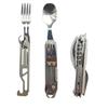 Multi Functional Folding Flatware Outdoor Camping Utensil Tableware Spoon Fork Combo Foldable Fork and Spoon Set Camping Tools