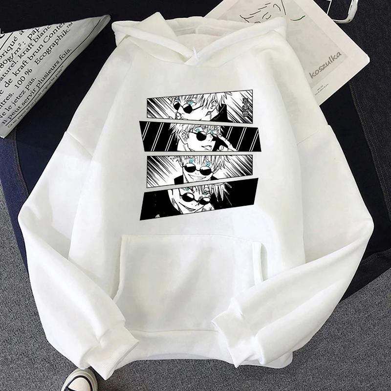 Jujutsu Kaisen Anime Print Hoodie Autumn Winter Sweatshirt Unisex Hoodie Crewneck Sweatshirts Harajuku Tops Long Sleeve Clothes