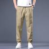 Мужские брюки из хлопка, повседневные эластичные мужские брюки, мужские длинные прямые, высокое качество, 4 цвета, брючный костюм больших размеров 42, 44, 46 CY6233