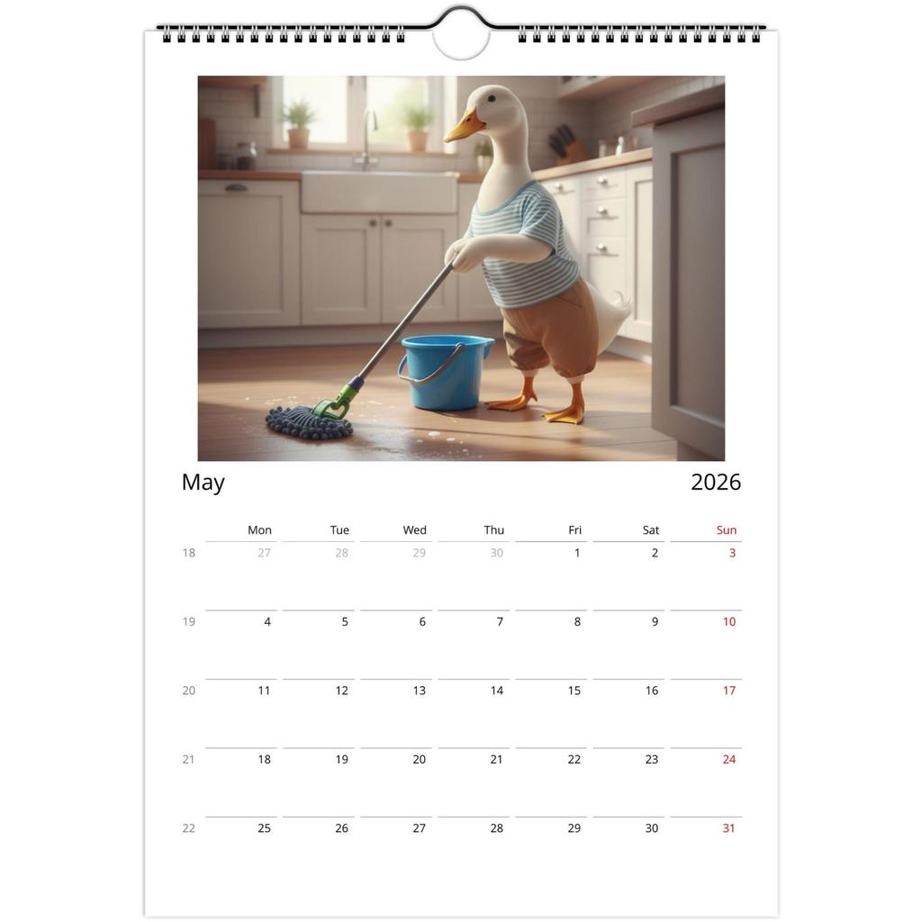 2026 Wall Calendar, Fun Themed Calendar, Fun Chat Gift, Perfect Choice For Home Use.
