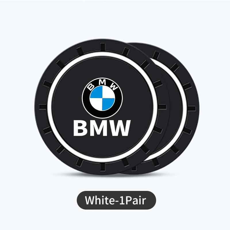 2pcs Silica Gel Car Coaster Water Cup Holder Anti Slip Pad Mat For BMW G30 G20 M3 M5 E91 E92 E93 E36 E70 X3 X4 X5 X1 E39 F30 XN9