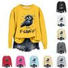 Women's Fashion Casual Long Sleeve Loose Printed Sweatshirt