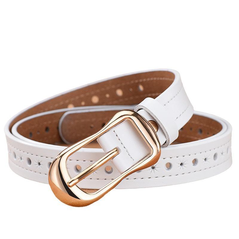 Women's Genuine Leather Casual Pin Buckle Belt - Versatile Korean Cowhide Waist Seal