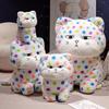 Cute chubby spotted cat doll plush toy kitten doll children soothing rag doll birthday gift
