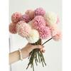 Artificial Chrysanthemum Ball Flowers Dandelion Hydrangea Arrangement Bouquet Present For Friends Bridal Wedding Bouquet Decor For Home Office