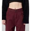 Женские узкие джинсы Maroon Wide-Leg: Свободный, драпированный, стираный, длиной до пола - новые стили весна/осень