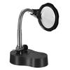 Soldering station,   soldering magnification of glass magnifying LED light helps hand with 3X main lens and 12x