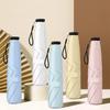 Ultra Light Sun Umbrella Small Fresh Color Convenient Pencil Umbrellas Folding Automatic Anti Uv Sunshine Umbrellas For Women
