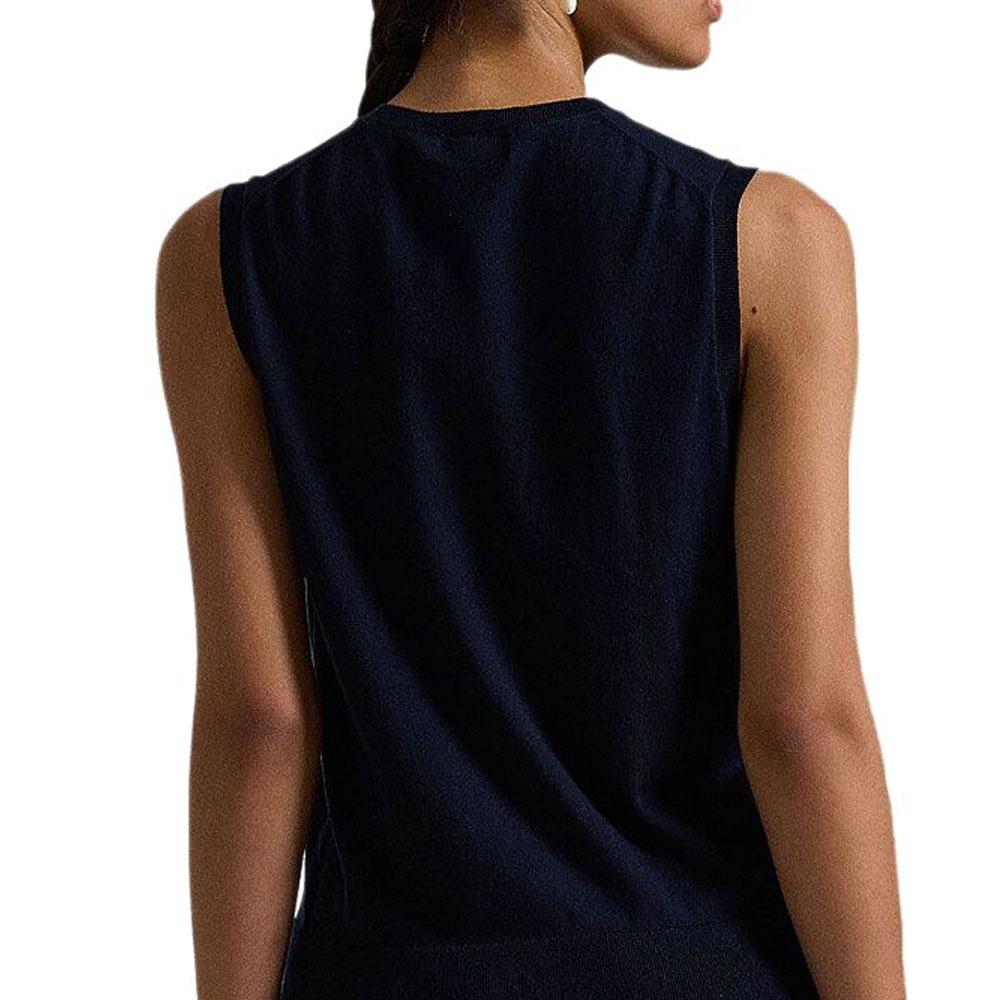Женский топ-майка Polo Ralph Lauren с вышитым логотипом, без рукавов, из хлопка 211959286-001