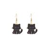 Fun Cartoon Cute Kitten Earrings, Creative Simple Earrings Animal Earrings
