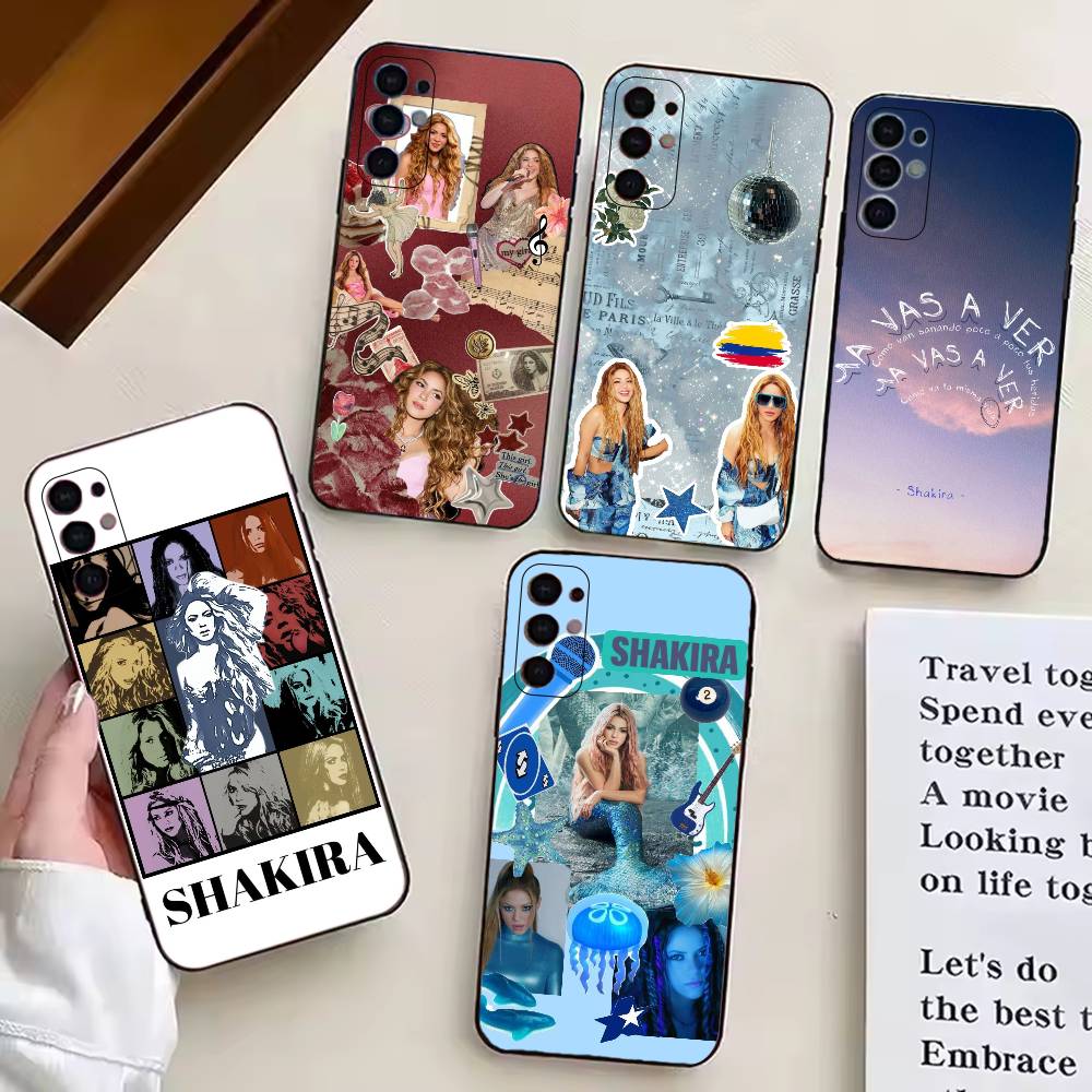 Чехол для телефона Singer S-Shakira Fashion для Samsung S25, S24, S21, S22, S23, S30, Ultra, S20, Plus, Fe, Мягкий силиконовый черный чехол
